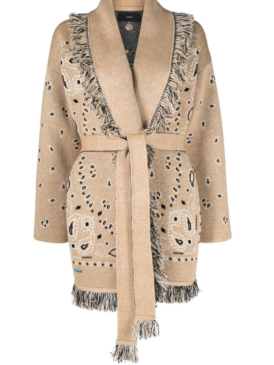 belted Alanui Bandana cardigan Women 0419